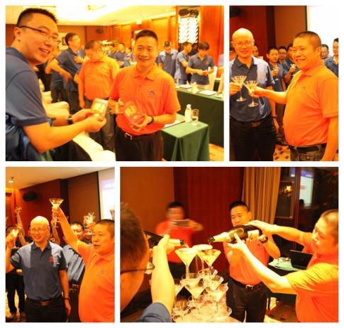 正恒動(dòng)力劉總開香檳