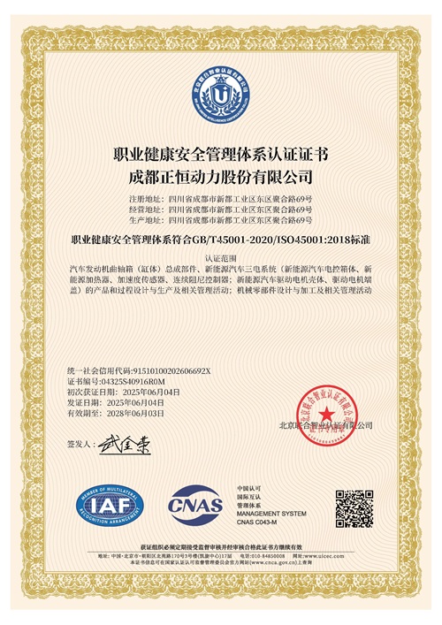 ISO 45001 CN 04325S40916R0M